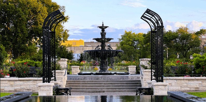 K-State Gardens Fountain, United States